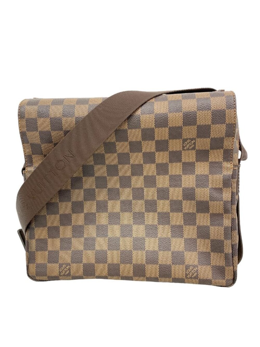Louis Vuitton Shoulder Bag Damier Naviglio Ebene
